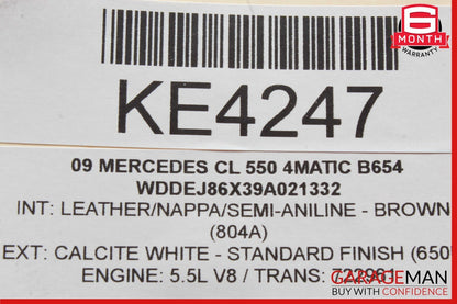 07-09 Mercedes W221 S550 CL550 S400 Rear Trunk Fuse Box Module 2215406450 OEM