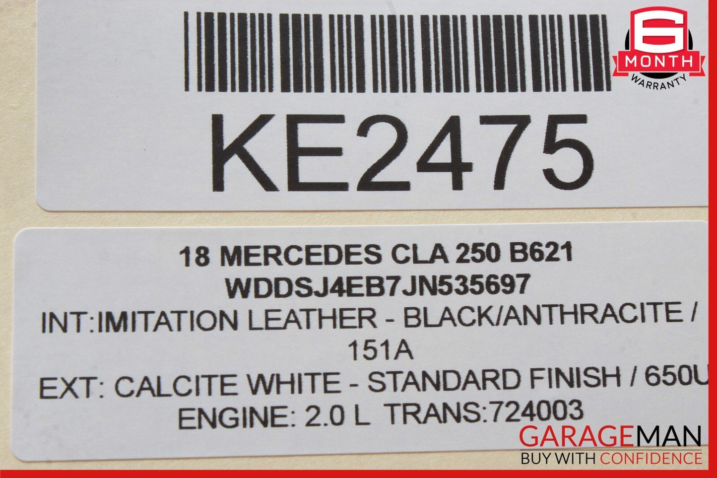 13-20 Mercedes W117 CLA250 GLA250 Rear Left or Right Wishbone Arm 2463520788 OEM