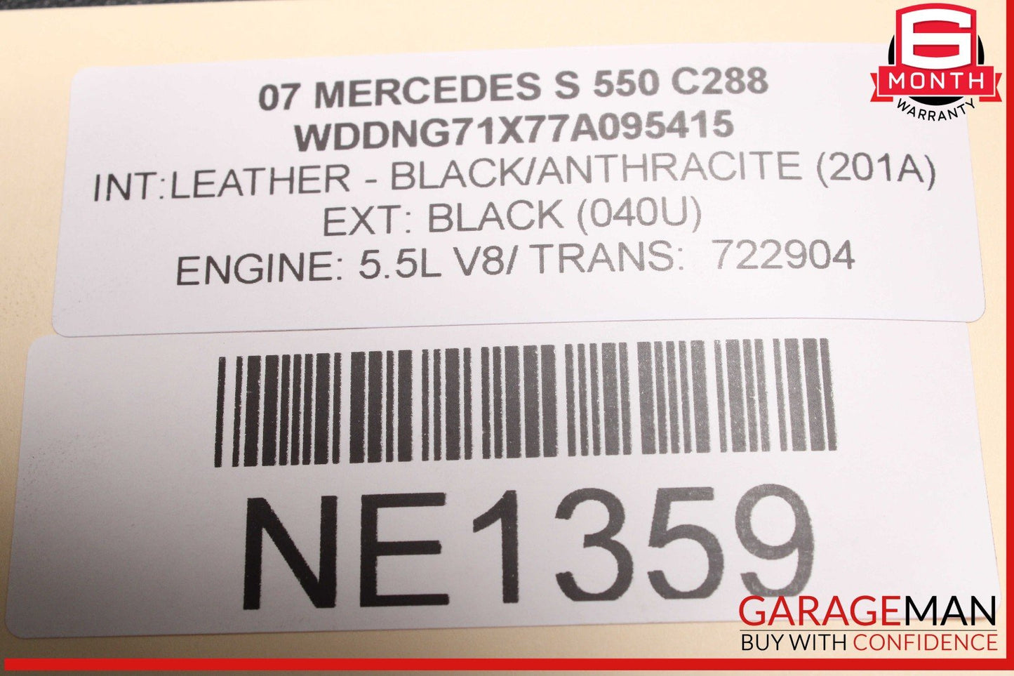 07-14 Mercedes W221 S550 CL550 Front Bumper Reinforcement Impact Crash Bar Rebar