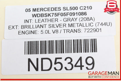 03-08 Mercedes R230 SL500 SL55 AMG Bose Subwoofer Audio Sound Speaker OEM
