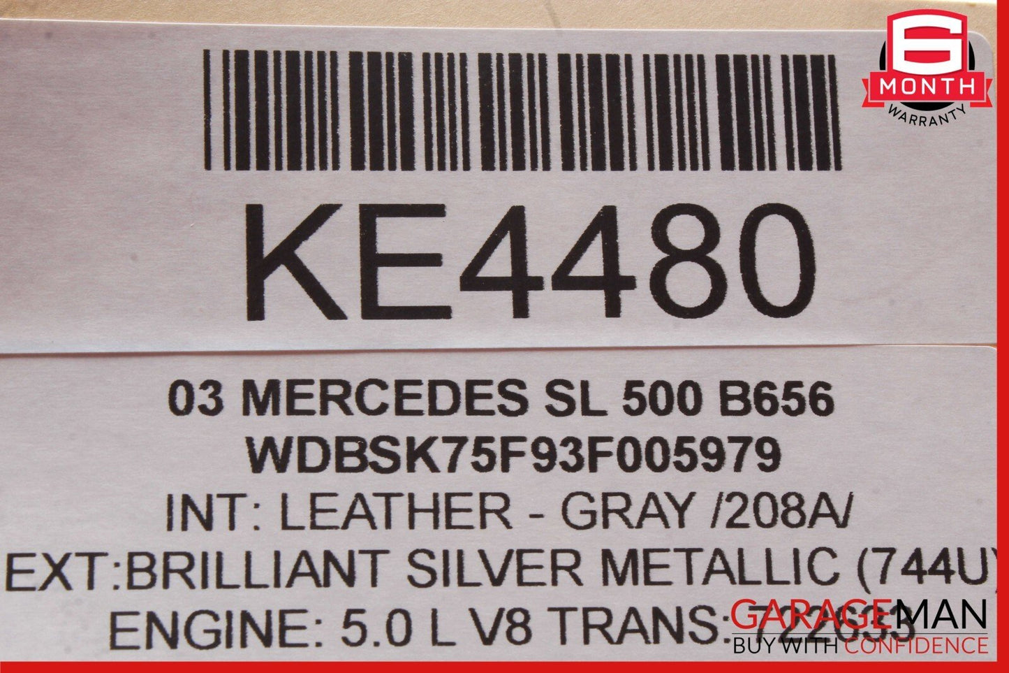 03-06 Mercedes R230 SL500 SL55 AMG Door Keyless Go Entry Antenna Module OEM