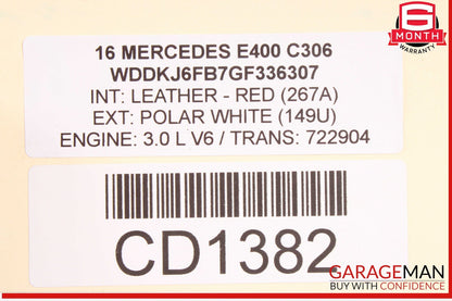 14-17 Mercedes W212 E400 CLS400 7G-Tronic Automatic Transmission 722.904 RWD OEM
