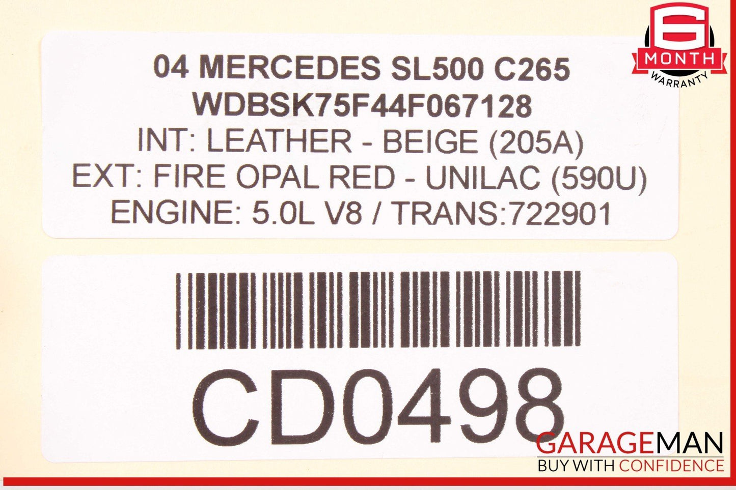 04-06 Mercedes R230 SL500 722.9 7G-Tronic Automatic Transmission Assy OEM 146k