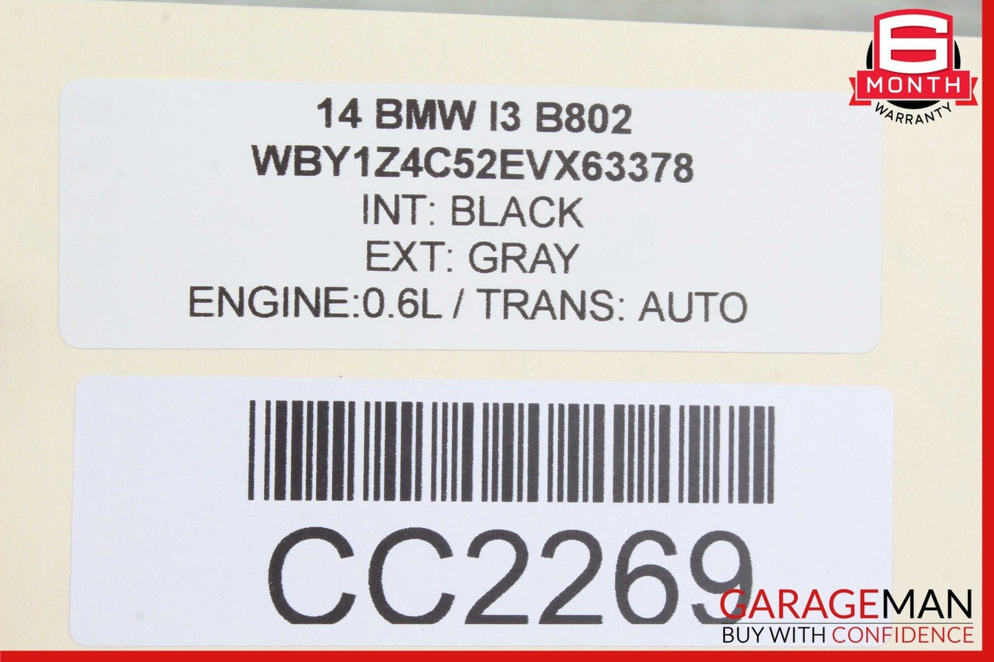 14-21 BMW i3 I01 Hybrid Top Upper Roof Headliner Trim Panel Cover OEM