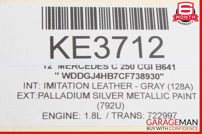 08-15 Mercedes C250 E350 GLK350 Power Brake Booster Master Cylinder Reservoir