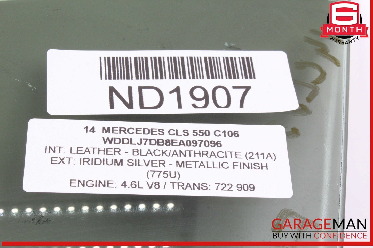 12-18 Mercedes W218 CLS550 CLS63 Front Left Driver Side Door Window Glass OEM