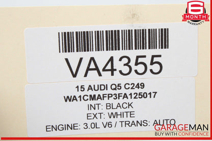 13-17 Audi Q5 Center Console Trim Cover Frame 8R0863305AB OEM