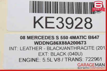 07-09 Mercedes W221 S550 Center Console Dashboard CD Player Cover OEM
