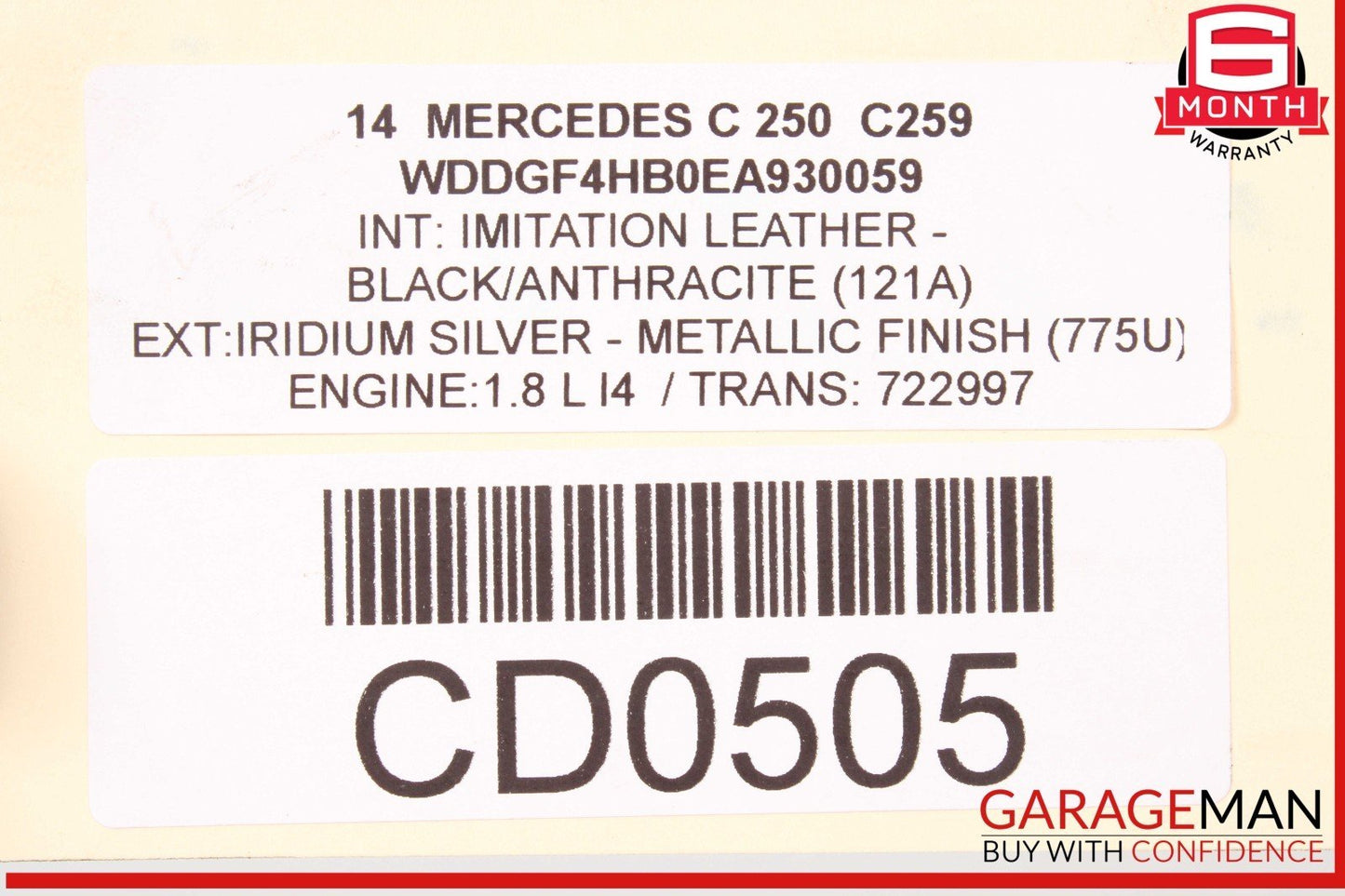 12-15 Mercedes W204 C250 7G Tronic Automatic Transmission Assembly 722.997 99k