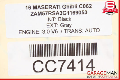 14-22 Maserati Ghibli M157 Rear Left Driver Side Interior Door Panel OEM