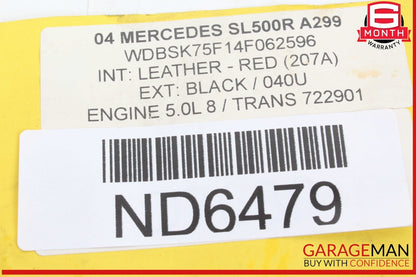 03-12 Mercedes R230 SL500 SL550 Steering Wheel Airbag Air Bag SRS OEM
