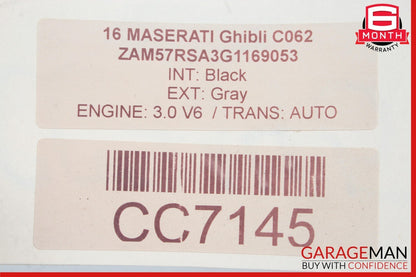 17-22 Maserati Ghibli M157 Front Right Lower Bottom Seat Cushion Assembly OEM