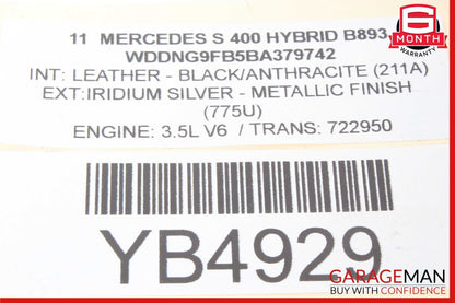 07-14 Mercedes W221 S400 CL550 Rear Left & Right Side Brake Calipers Set OEM