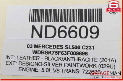 03-08 Mercedes R230 SL500 SL55 AMG Bose Subwoofer Audio Radio Speaker OEM