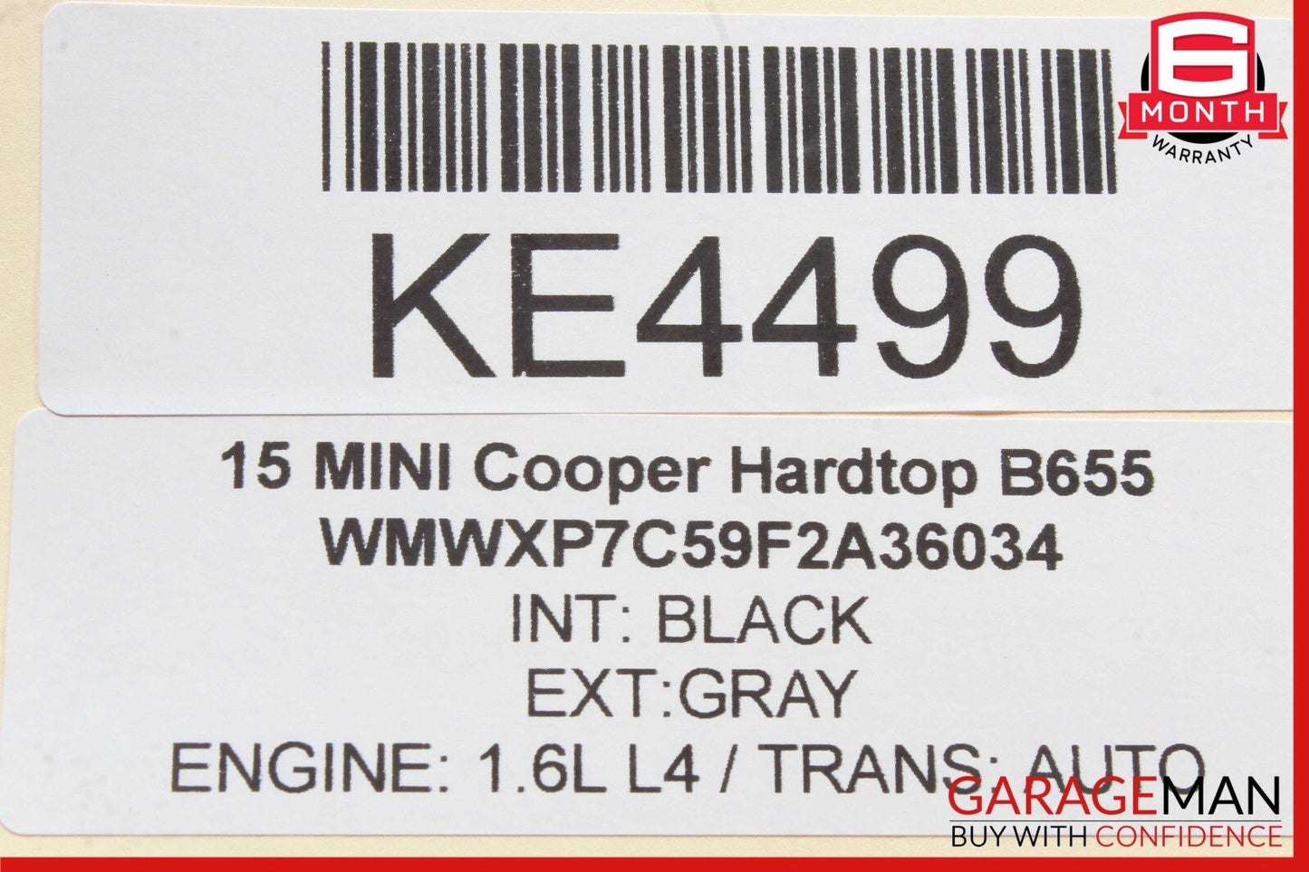 14-17 Mini Cooper Rear Right Passenger Side Upper Control Arm 33326870773 OEM