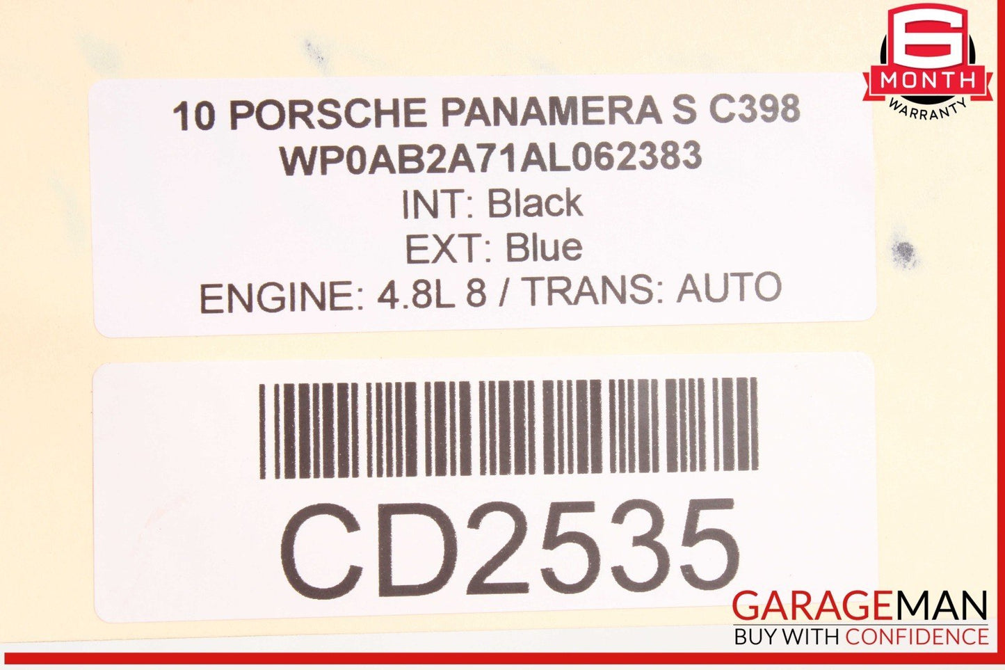 10-13 Porsche Panamera 970 Rear Bumper Cover Blue OEM