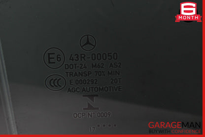 14-18 Mercedes W117 CLA250 Rear Right Passenger Door Window Auto Glass Panel OEM