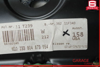 10-16 Mercedes W212 E350 Front Right Lower Bottom Seat Cushion Assembly OEM