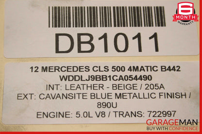 12-18 Mercedes W212 E550 CLS550 4Matic AWD Rear Prop Drive Shaft Driveshaft OEM