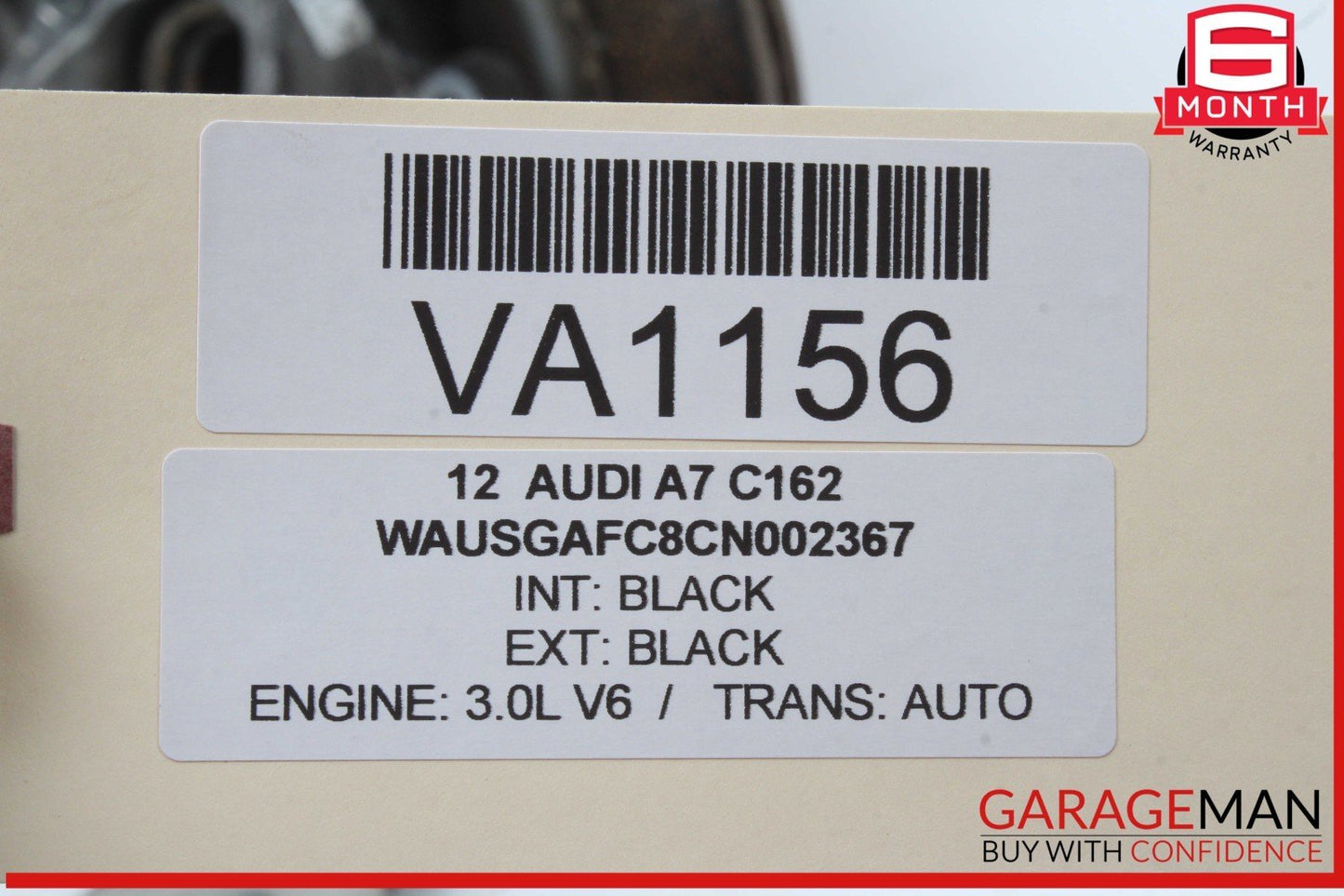 12-18 Audi A7 Rear Left Driver Side Spindle Knuckle Wheel Hub w/ Rotor Disc