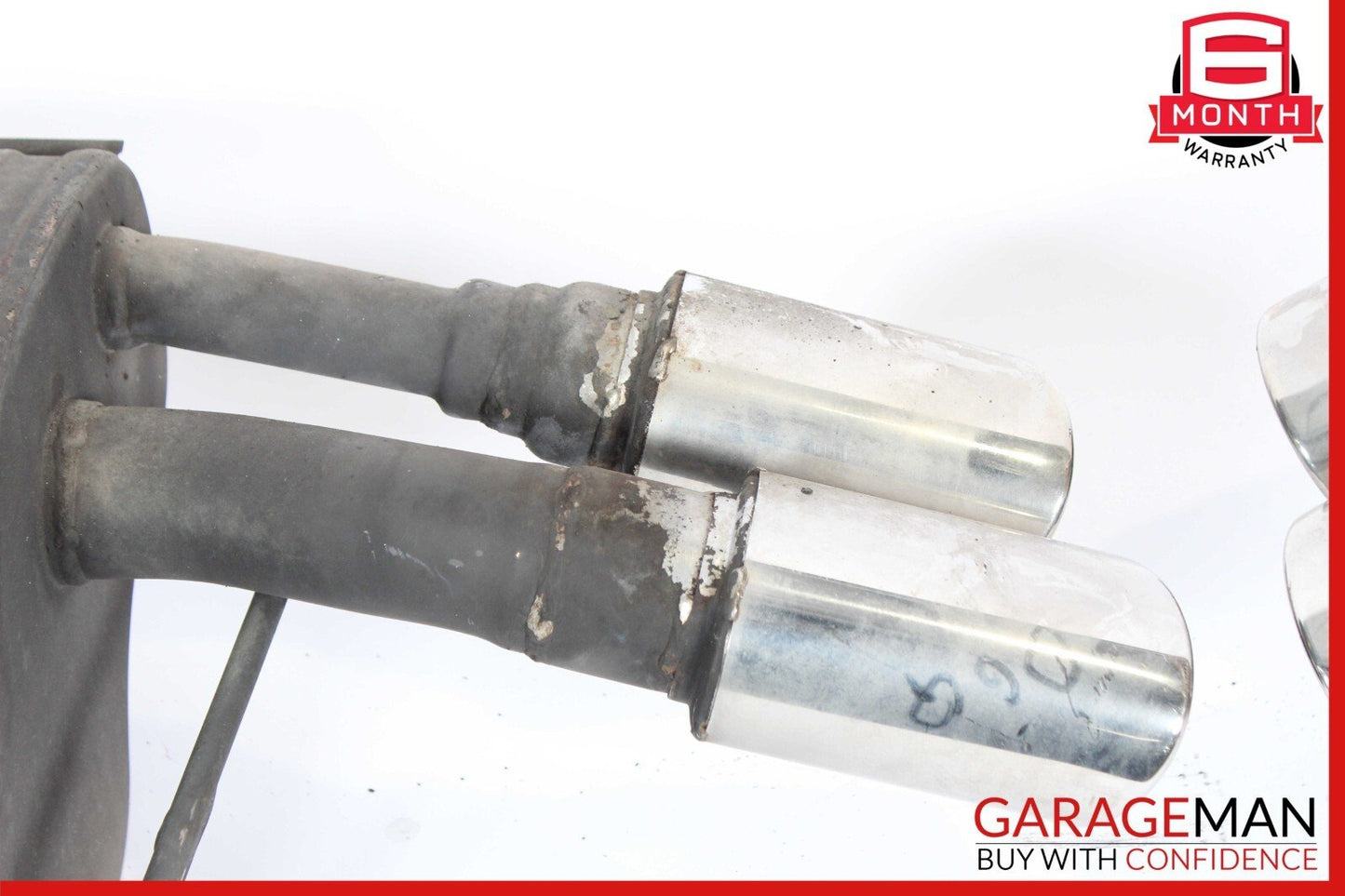 04-08 Maserati Quattroporte M139 Left & Right Side Exhaust Muffler Dual Tips Set