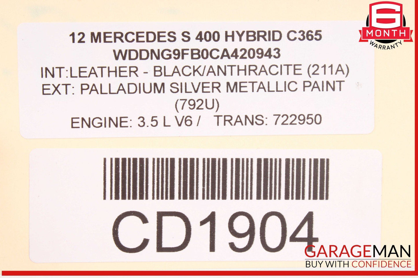 10-13 Mercedes W221 S400 S550 Front Right Side Interior Door Panel OEM