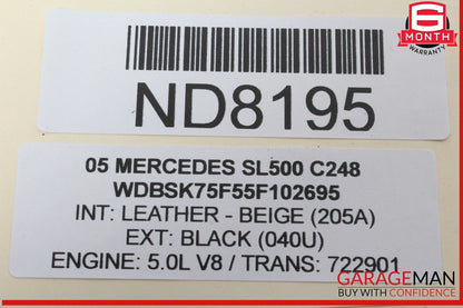 03-08 Mercedes R230 SL500 SL55 AMG Bose Subwoofer Audio Radio Speaker OEM