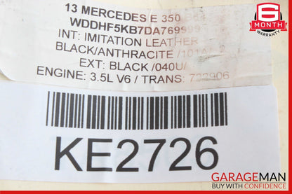 12-14 Mercedes W212 E350 CLS550 Power Brake Booster Master Cylinder Reservoir