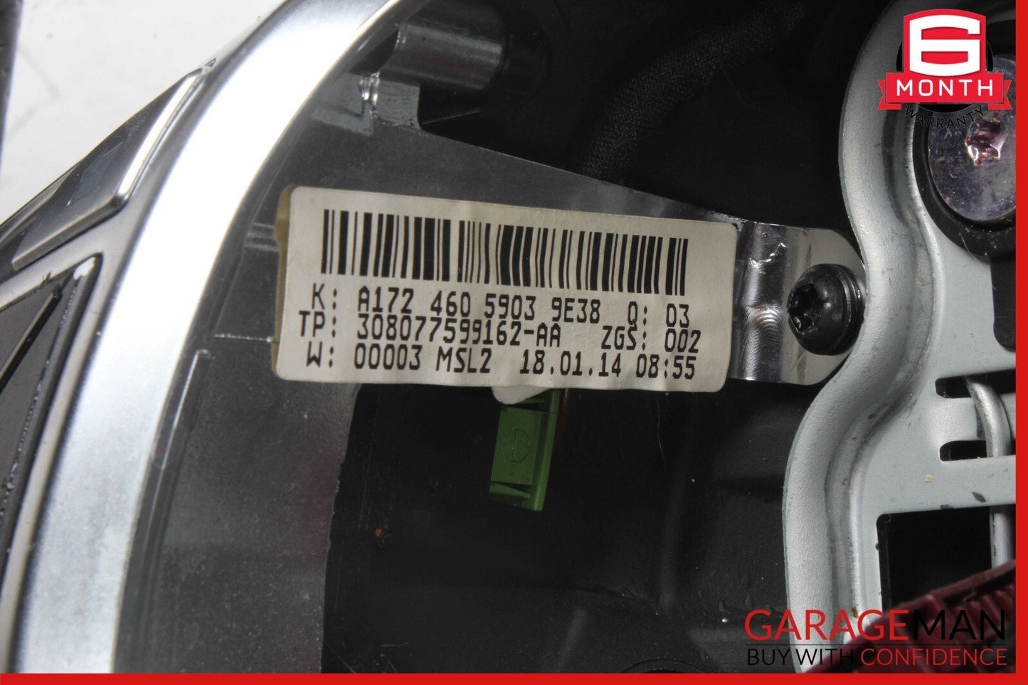 12-18 Mercedes W204 C250 SLK250 C300 AMG Sport Steering Wheel Flat Bottom OEM