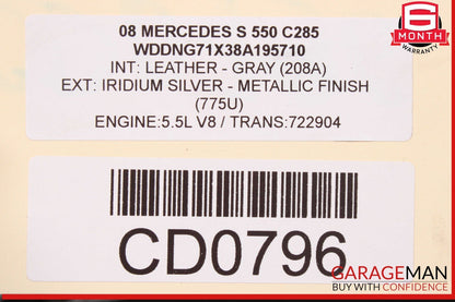 07-13 Mercedes W221 S550 S400 Front Hood Bonnet Cover Panel Assembly Silver OEM