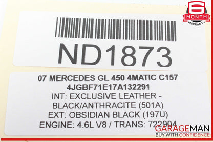 07-12 Mercedes X164 GL450 4MATIC Rear Subwoofer Audio Speaker Harman Kardon