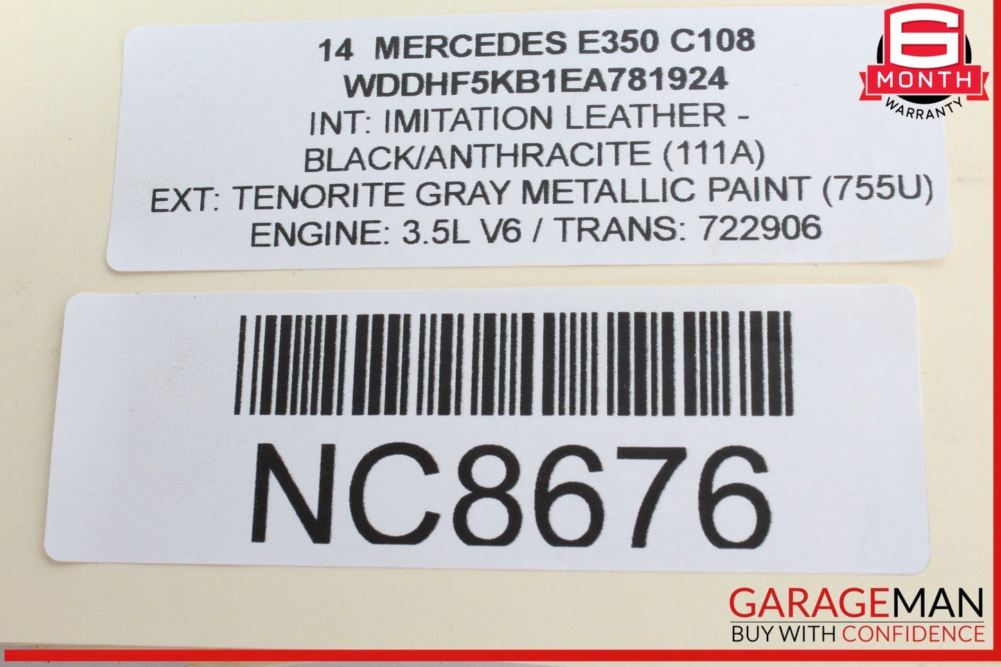 10-18 Mercedes W212 E350 Rear Left & Right Side Brake Caliper Calipers Set OEM