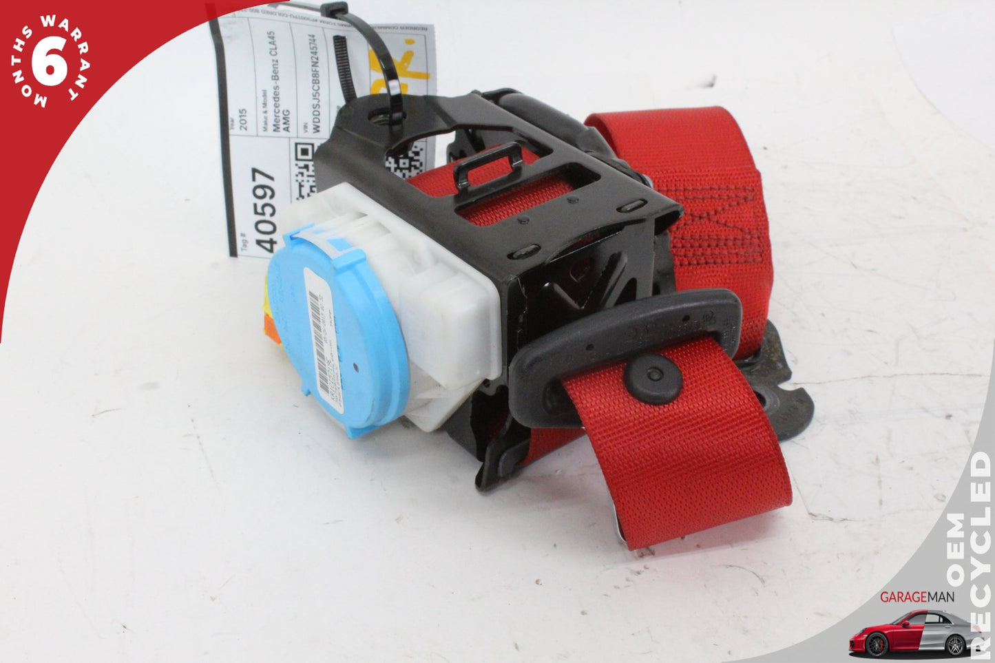 2014-2020 Mercedes W117 CLA45 AMG Front Right Seat Belt 1178601285 OEM