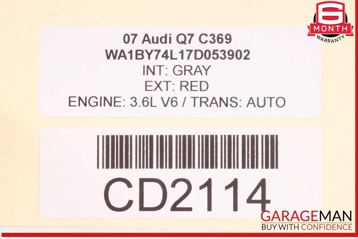 07-10 Audi Q7 3.6L Transmission Transfer Case Gear Box OEM