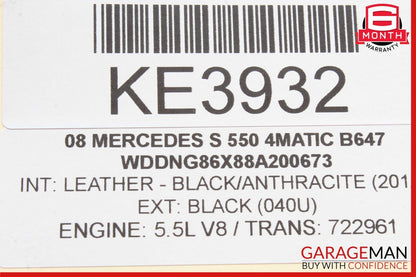 07-10 Mercedes W221 S550 S600 CL550 Instrument Odometer Cluster Speedometer Assy