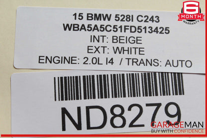 11-16 BMW F10 528i Front Suspension Cradle Subframe Crossmember 6797644 RWD OEM