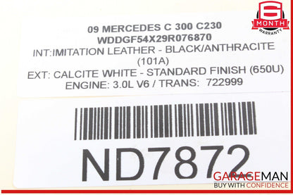 06-13 Mercedes W204 C300 Left Side Engine Motor Cylinder Head Valve Cover OEM
