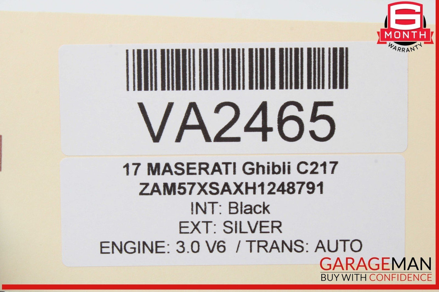 14-17 Maserati Ghibli Front or Rear Right and Left Side Door Audio Sound Speaker