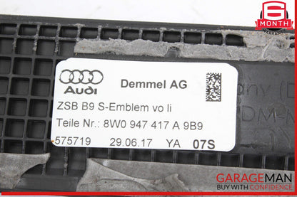 17-24 Audi A4 Front Left & Front Right Side Door Sill Plate Cover Trim OEM