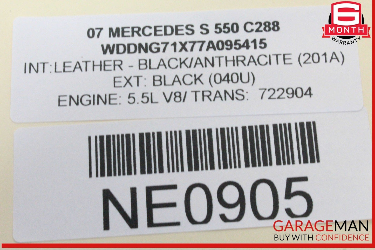 07-09 Mercedes W221 S550 CL550 S600 Center Console Multi Function Switch Control