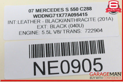 07-09 Mercedes W221 S550 CL550 S600 Center Console Multi Function Switch Control