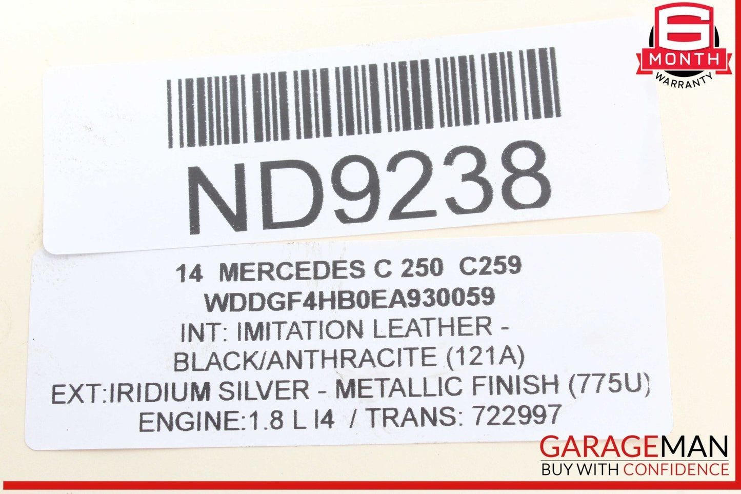 12-15 Mercedes W204 C250 SLK250 1.8L Engine Motor Camshaft Cam Housing Lower OEM