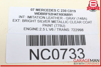 05-13 Mercedes W203 C230 GLK350 CLK350 Engine Cylinder Head Cover Left Side OEM