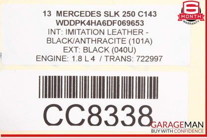 12-16 Mercedes R172 SLK250 Front Dashboard Dash Panel Trim Cover Assy OEM