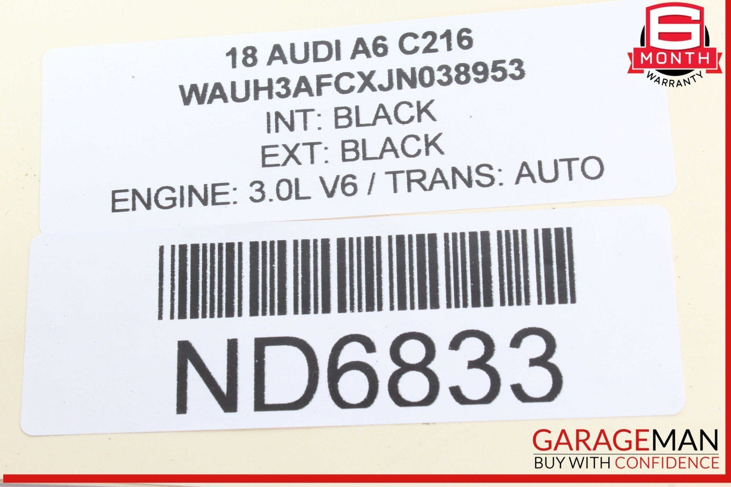 16-18 Audi A6 S6 Front Left Driver Side Head Light Headlight Lamp LED 4G0941033K