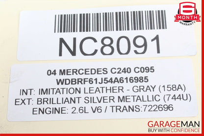 98-05 Mercedes W203 C240 C320 Engine Motor Right Cylinder Head Camshaft OEM