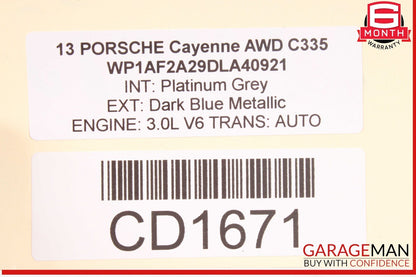 11-18 Porsche Cayenne 958 3.0L Diesel AWD Tranny Transmission Transfer Case OEM
