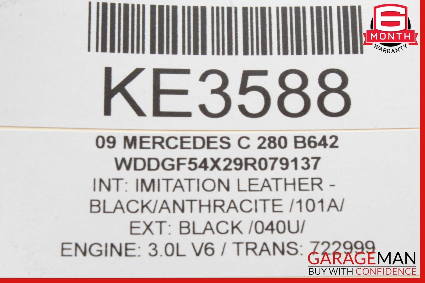 08-09 Mercedes W204 C300 C350 Front Left Driver Side Mirror Door Rear View OEM