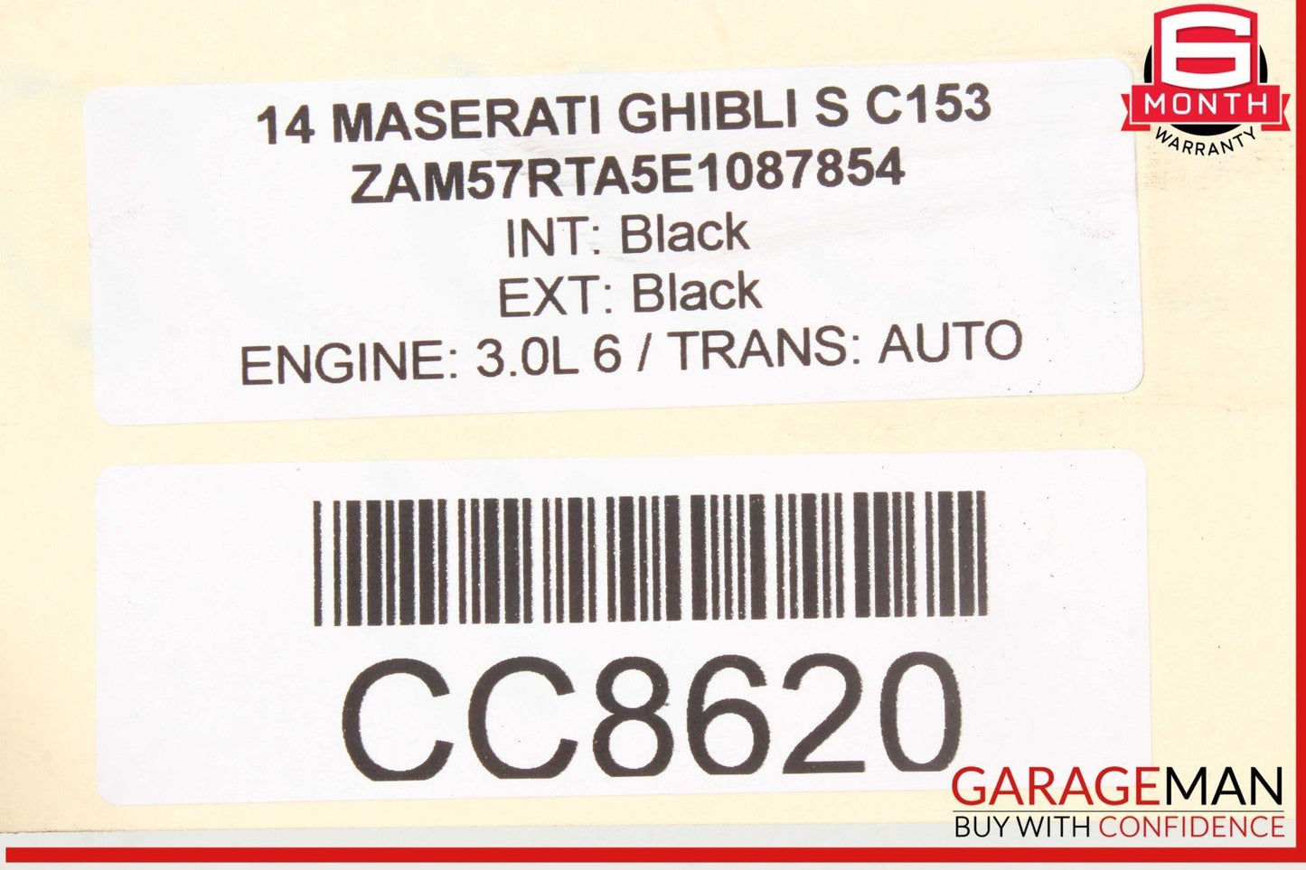 14-20 Maserati Ghibli 3.0L Rear Right & Left Side Exhaust Muffler Tips Set of 2