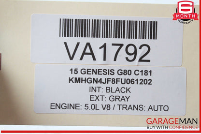 15-17 Hyundai Genesis G80 5.0L Left Driver Side Cylinder Head 5K015-3FU00 OEM